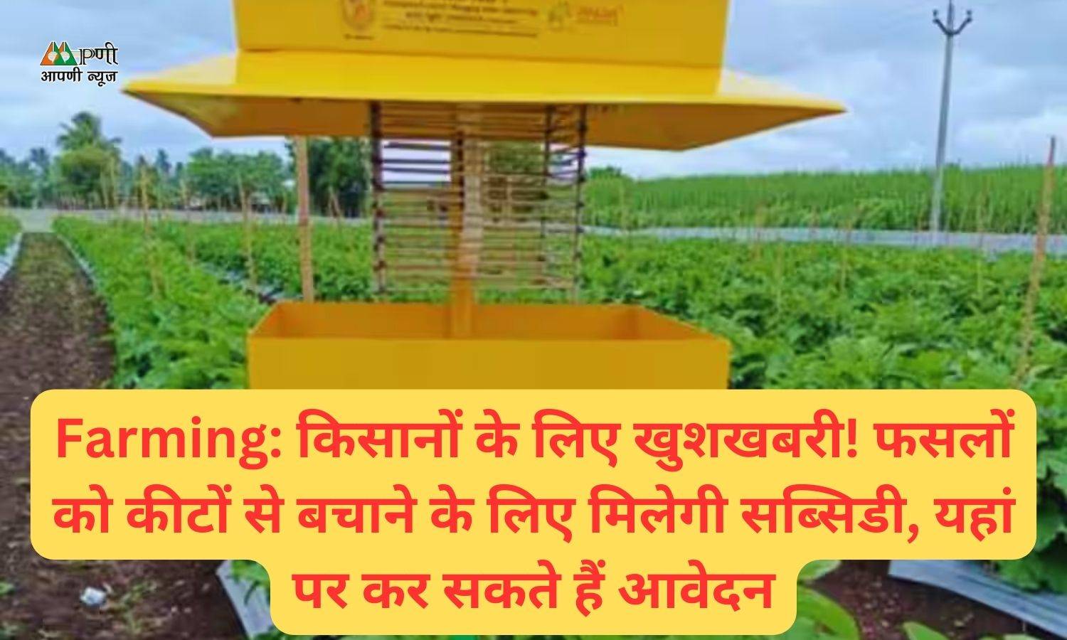 Farming: किसानों के लिए खुशखबरी! फसलों को कीटों से बचाने के लिए मिलेगी सब्सिडी, यहां पर कर सकते हैं आवेदन