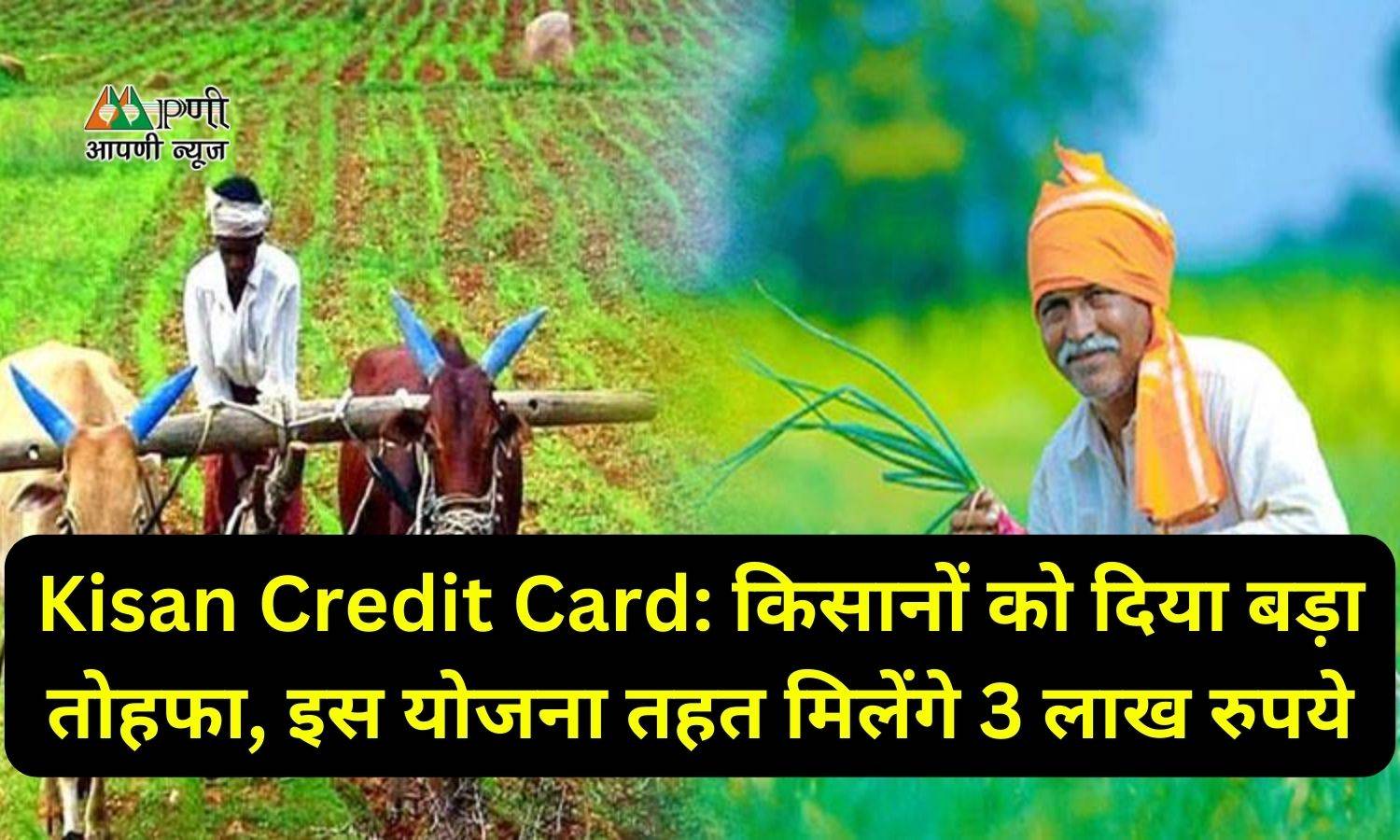 Kisan Credit Card: किसानों को दिया बड़ा तोहफा, इस योजना तहत मिलेंगे 3 लाख रुपये